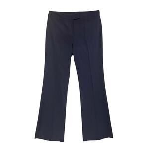 Antonio Melani Womens Navy Mid-Rise Bootcut 31.5" Inseam Dress Career Pants SZ 8